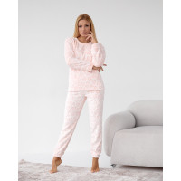 Жіноча флісова тепла піжама