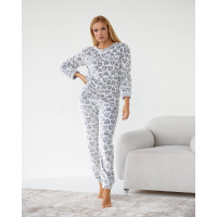 Жіноча флісова тепла піжама