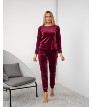 Домашній жіночий велюровий костюм