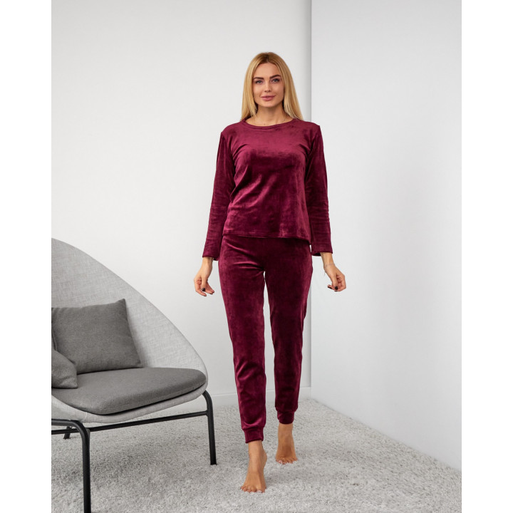 Домашній жіночий велюровий костюм